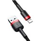 Cablu de Date USB la Lightning 1.5A, 2m - Baseus Cafule (CALKLF-C19) - Red Black