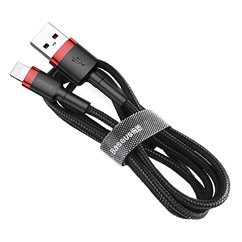 Cablu de Date USB la Lightning 1.5A, 2m - Baseus Cafule (CALKLF-C19) - Red Black