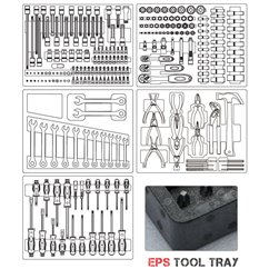 Dulap cu scule pentru atelier - 235 piese - ROOKS OK-01.3004