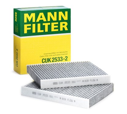 Set (2x) Filtru Aer habitaclu, carbon activ - MANN CUK 2533-2