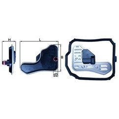 KNECHT HX 148D Set de filtru hidraulic cutie de viteze automată pentru CITROËN C4
cu etansare