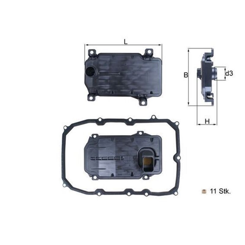 KNECHT HX 187KIT Filtru de ulei cutie de viteze automată
cu etansare