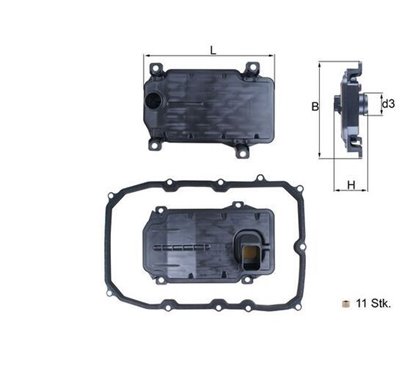 KNECHT HX 187KIT Filtru de ulei cutie de viteze automată
cu etansare