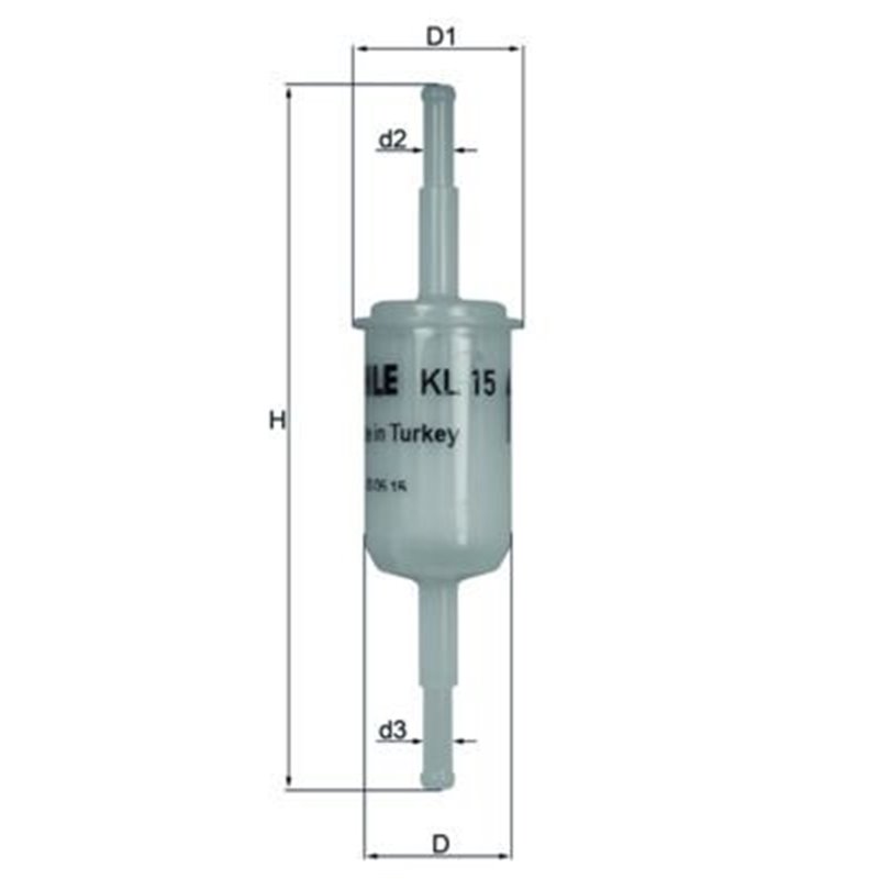 KNECHT KL 15 OF Filtru combustibil
Filtru conducta, 6mm, 6,1mm