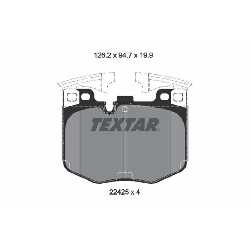 Placute Frana - TEXTAR 2242501 