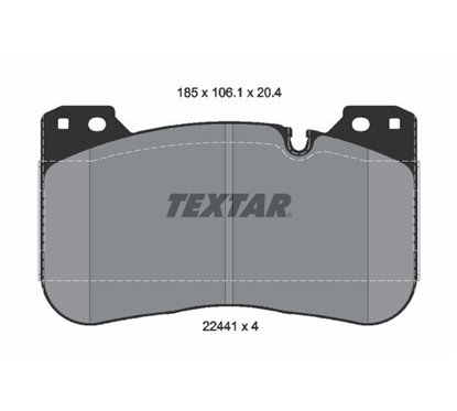 Placute Frana pentru indicator avertizare - TEXTAR 2244101 