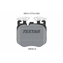 Placute Frana pentru indicator avertizare - TEXTAR 2261801 