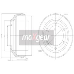 Tambur frana - MAXGEAR 19-2304