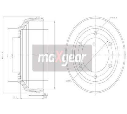 Tambur frana - MAXGEAR 19-2304