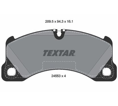 Placute Frana pentru indicator avertizare - TEXTAR 2455301 