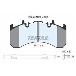 Placute Frana - TEXTAR 2917705 