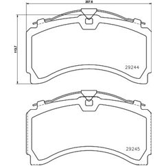 Placute Frana - TEXTAR 2924401 