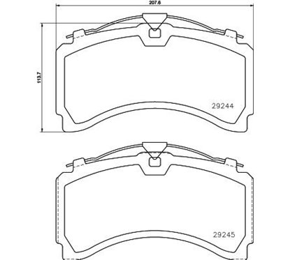 Placute Frana - TEXTAR 2924401 