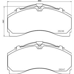 Placute Frana - TEXTAR 2924601 