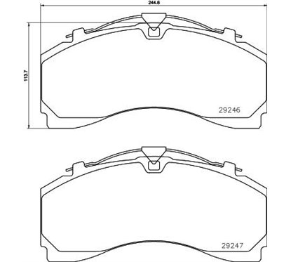 Placute Frana - TEXTAR 2924601 