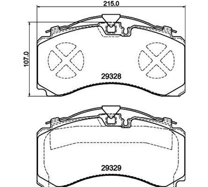 Placute Frana - TEXTAR 2932801 