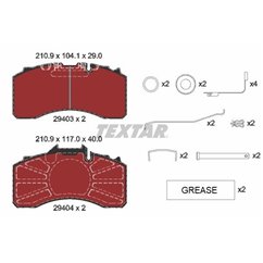 Placute Frana - TEXTAR 2940301 