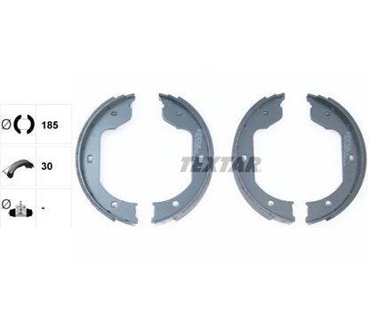 Set saboti frana, frana de mana fara maneta frana de mana - TEXTAR 91058700 