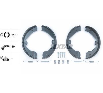 Set saboti frana, frana de mana fara maneta frana de mana - TEXTAR 91062400 