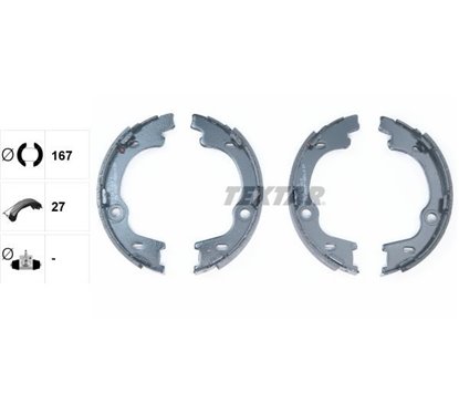 Set saboti frana, frana de mana fara maneta frana de mana - TEXTAR 91068100 