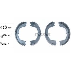 Set saboti frana, frana de mana - IVECO Daily fara maneta frana de mana - TEXTAR 91074900 