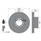 Disc Frana 432x45mm, 12/15x168, ventilat interior - TEXTAR 93087200 