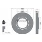 Disc Frana 376x45mm, 10/10x190, ventilat interior - TEXTAR 93193400 