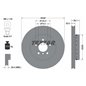 Disc Frana - BMW Seria 5, Seria 6 348x30mm, 05/06x120, ventilat interior, Disc Frana - din două părți, acoperit (cu un strat pro