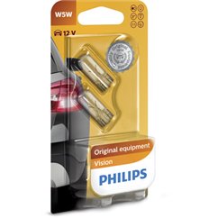 Set 2 Becuri Fara Soclu W5W 12V Philips(Blister)