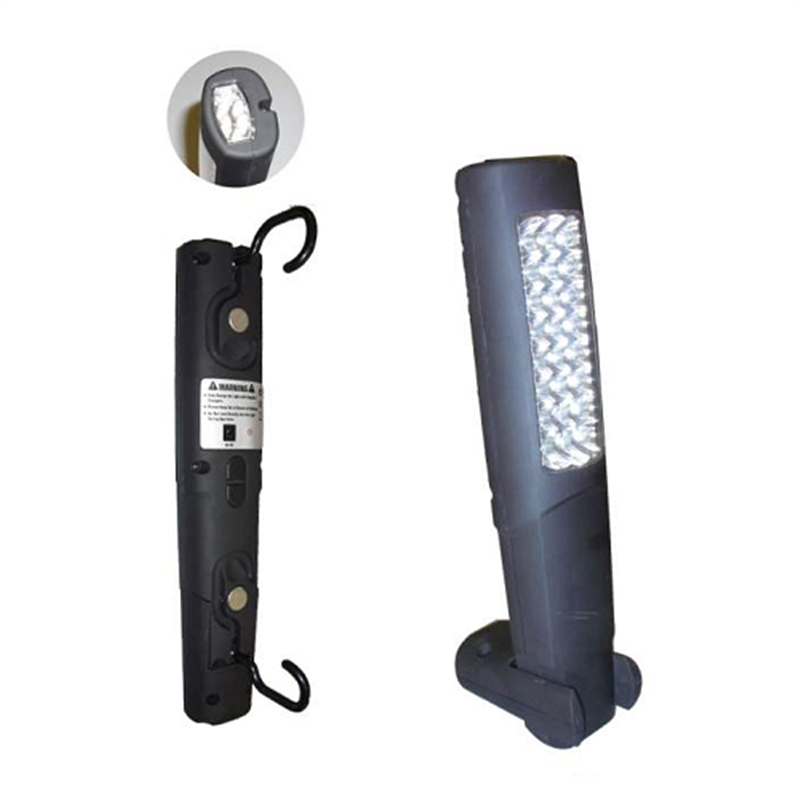 Lampa De Lucru Portabila 24+6 Leduri Dublu Magnetica. Suport Si Baza Metalica Jbm