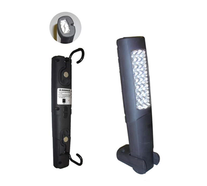 Lampa De Lucru Portabila 24+6 Leduri Dublu Magnetica. Suport Si Baza Metalica Jbm