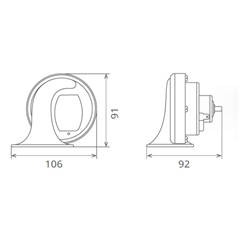 Claxon Electromagnetic 12V 6A Ton Jos