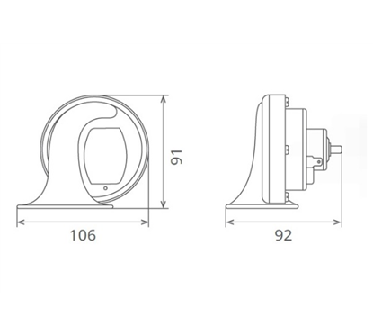 Claxon Electromagnetic 12V 6A Ton Jos