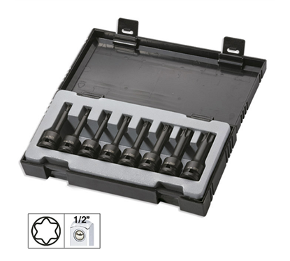 Set 8 Imbusuri De Impact Torx Lungi De 1/2` Jbm