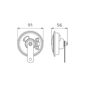 Claxon Electromagnetic 12V 5A Ton Jos