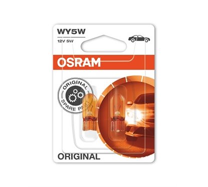 Set 2 Becuri 12V Wy5W Original Blister Osram