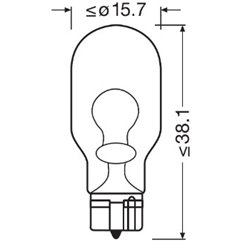 Set 2 Becuri 12V W16W Original Blister Osram