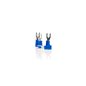 Papuc Electric Auto Izolat Albastru Tip Furca 4.3Mm-Set 10 Buc