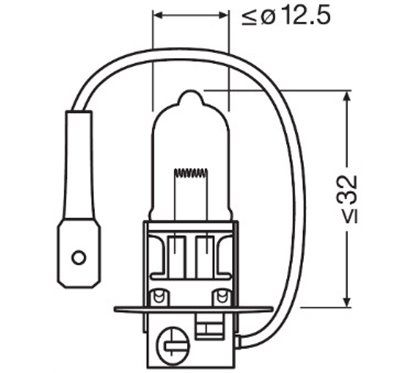 Bec 12V H3 55 W Original Blister 1 Buc Osram