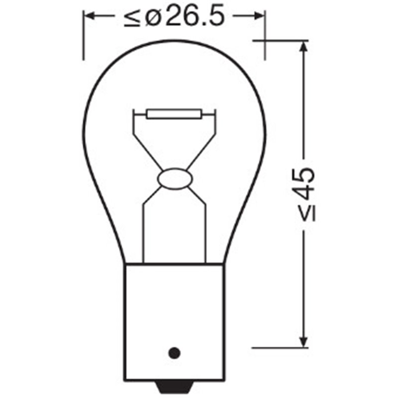 Set 2 Becuri 12V Py21W Original Blister Osram