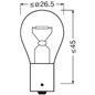 Set 2 Becuri 12V Py21W Original Blister Osram