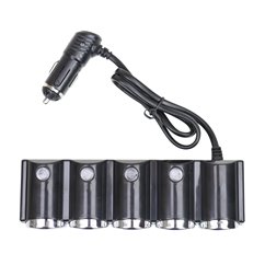 Incarcator Auto Pni Lighter 04 Cu 4 Iesiri Bricheta 12V/24V Si 2 Iesiri Usb (1A), Indicator Led