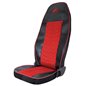 Set Huse Scaun Truck Umbrella Pentru Scania Seria R 2006-2020 Piele Ecologica Neagra + Velvet Rosu