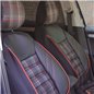 Set Huse Scaun Sport Negru-Rosu