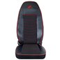 Set Huse Scaun Truck Umbrella Pentru Scania Seria R 2006-2020 Piele Ecologica Neagra + Velvet Negru