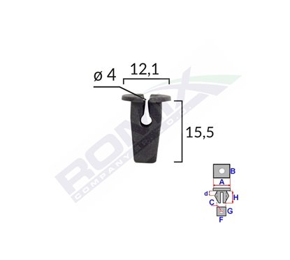 Clips Fixare Pentru Vw Skoda - Negru Set 10 Buc