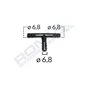 Conector Teu Furtun Conducte Universal 6.8Mm - Negru Set 5 Buc