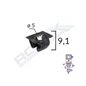 Clips Tapiterie Pentru Grup Vag Audi Mercedes - Negru Set 10 Buc