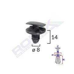 Clema Pasaj Roata Pentru Citroen/Peugeot/Renault Set 10 Buc