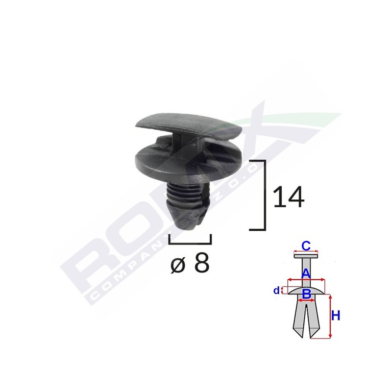 Clema Pasaj Roata Pentru Citroen/Peugeot/Renault Set 10 Buc